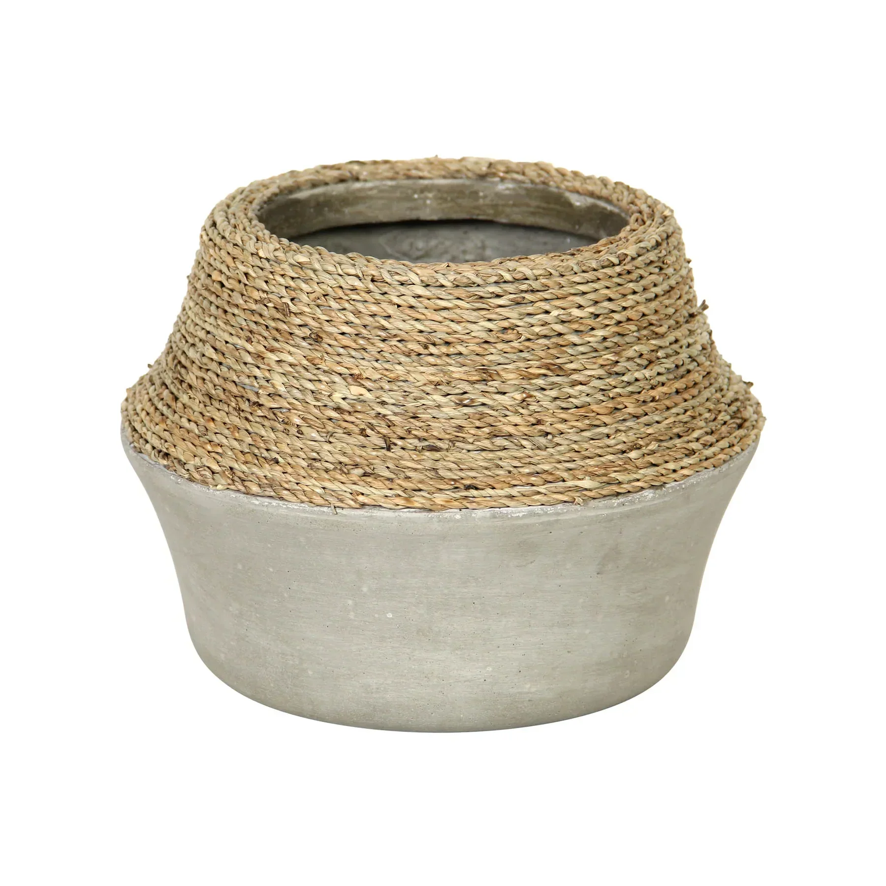 Elite Nature Milk Jug Grass and Concrete Pot Long-Lasting