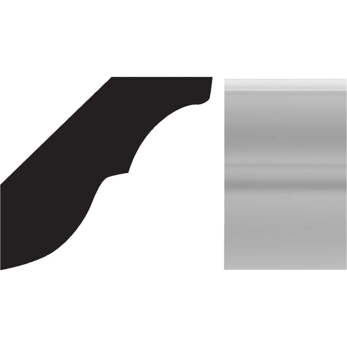 Verified Royal 9 16 In. W. x 1-5 8 In. H. x 8 Ft. L. PVC Bed Molding Unique