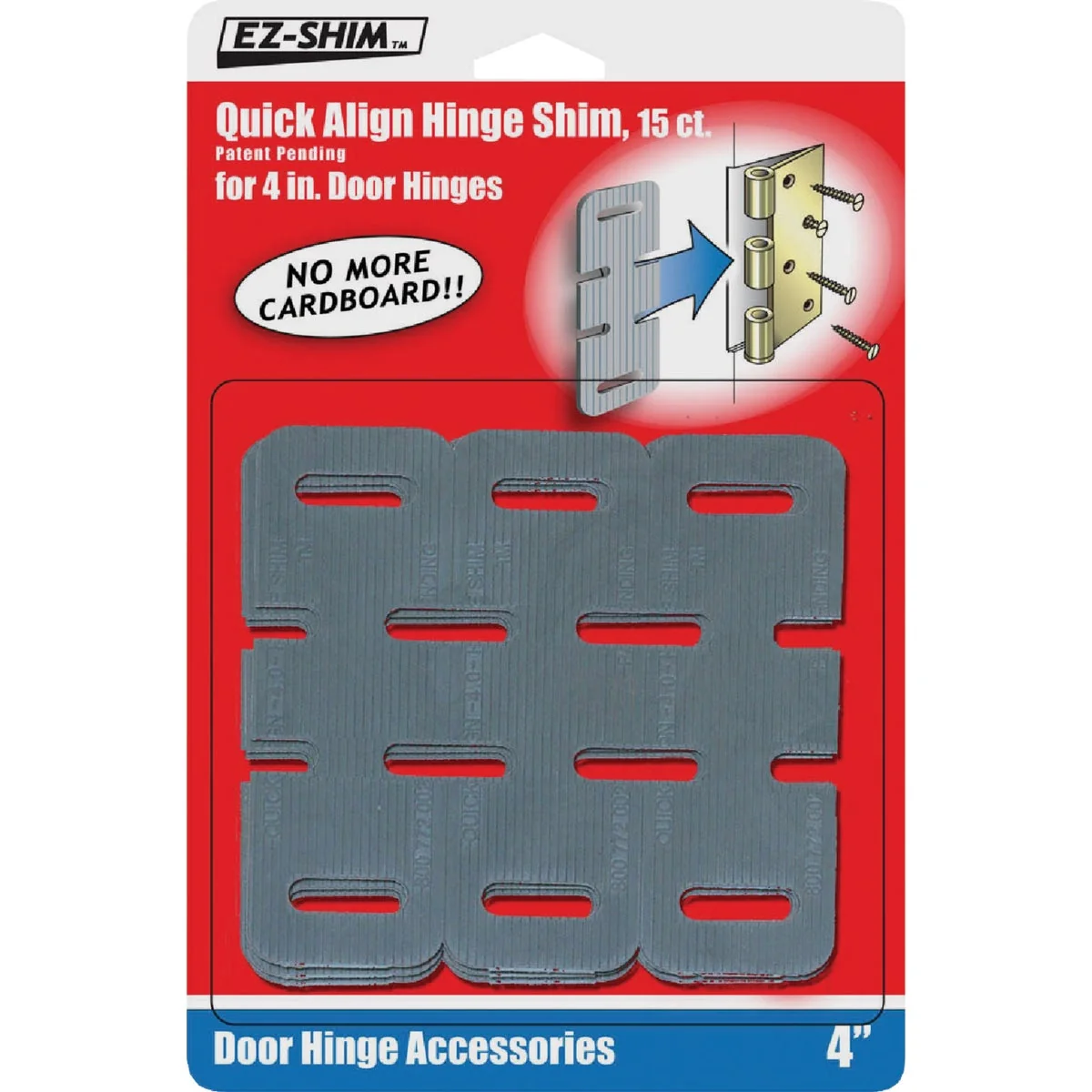 Trendy EZ Shim 4 In. Plastic Hinge Shim Smart