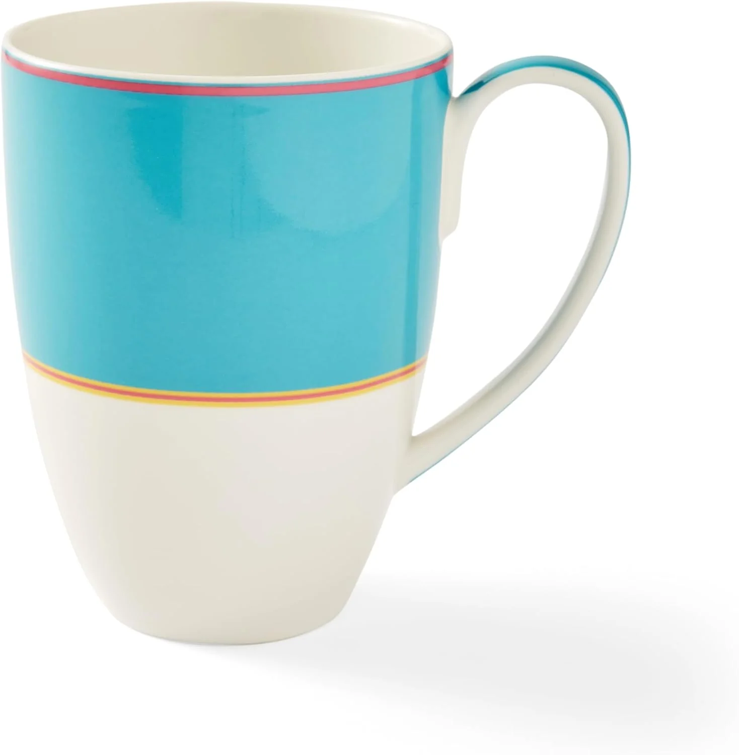 Stylish Spode Kit Kemp 17oz Calypso Mug Vibrant Turquoise Porcelain Dishwasher and Microwave Safe For Coffee and Tea Fabulous Gift Home or Office Use Quality