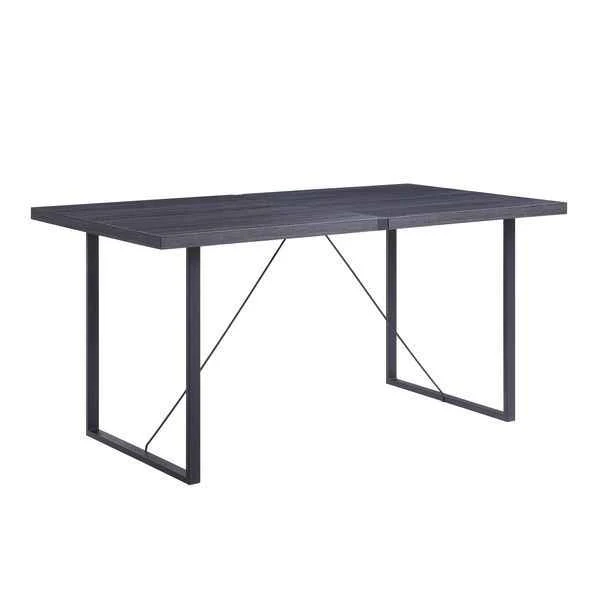Enhanced Nakula - Dining Table - Gray Oak Black Optimized
