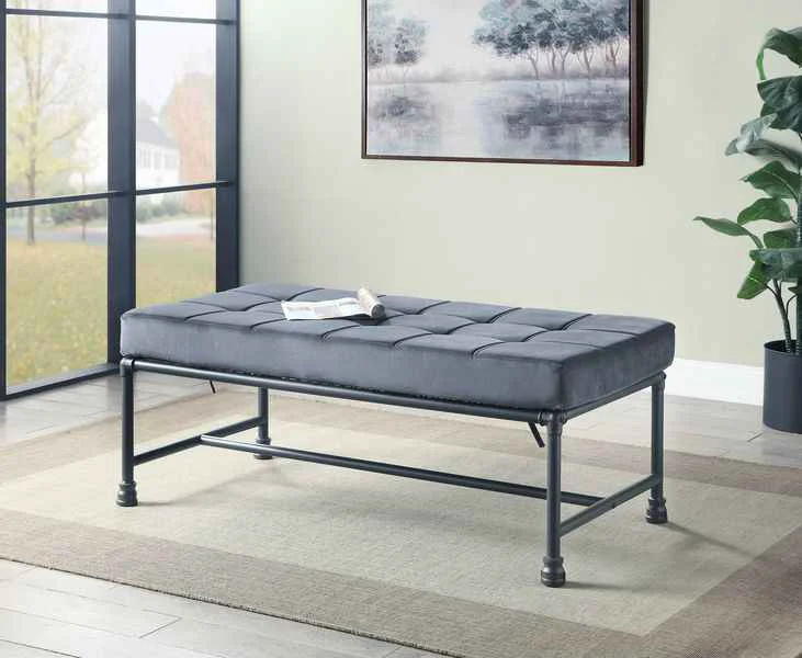 Long-Lasting Brantley - Bench - Gray Velvet Sandy Gray Classic
