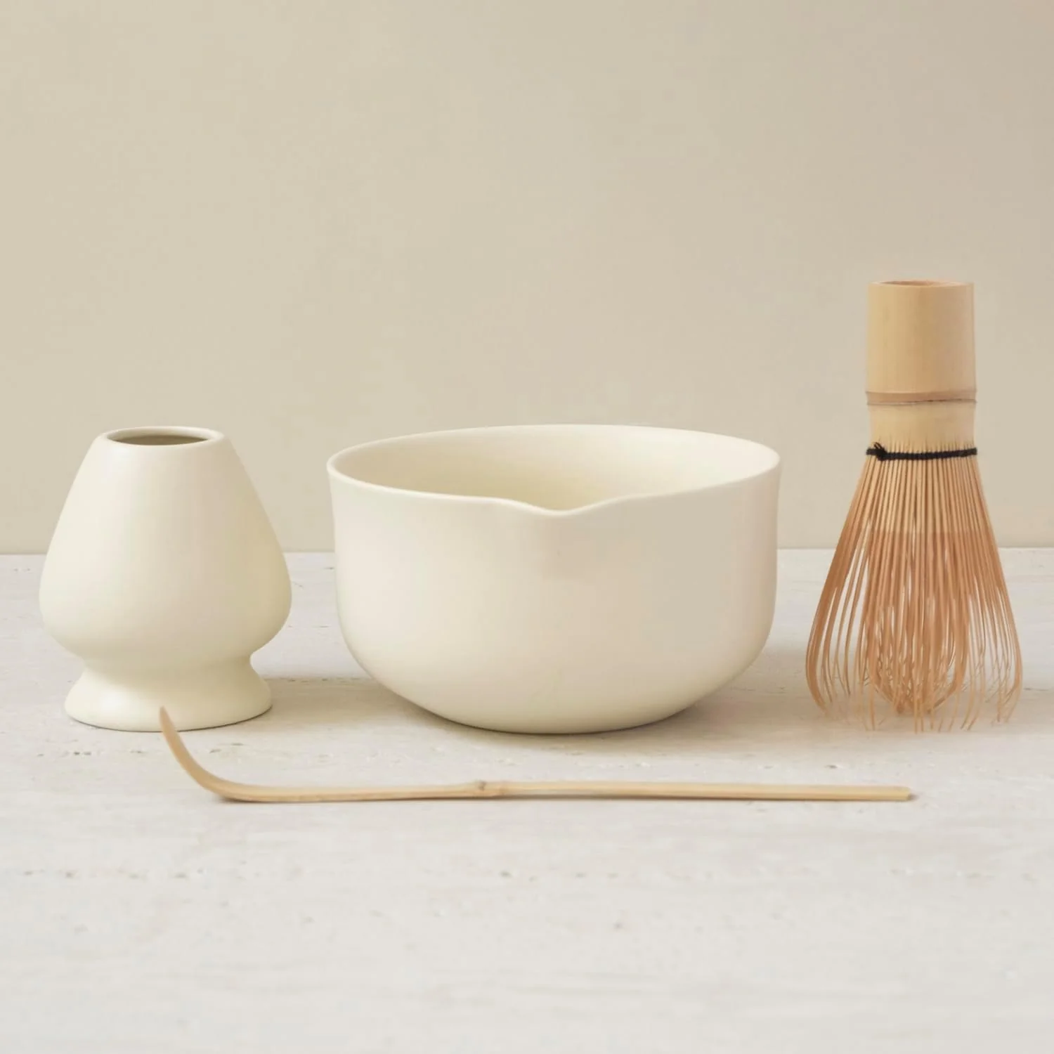 Organic Wenshuo Matcha Kit - Premium Matcha Whisk Set with Traditional Bamboo Tools I Matcha Tea Set for Home Crème Breathable