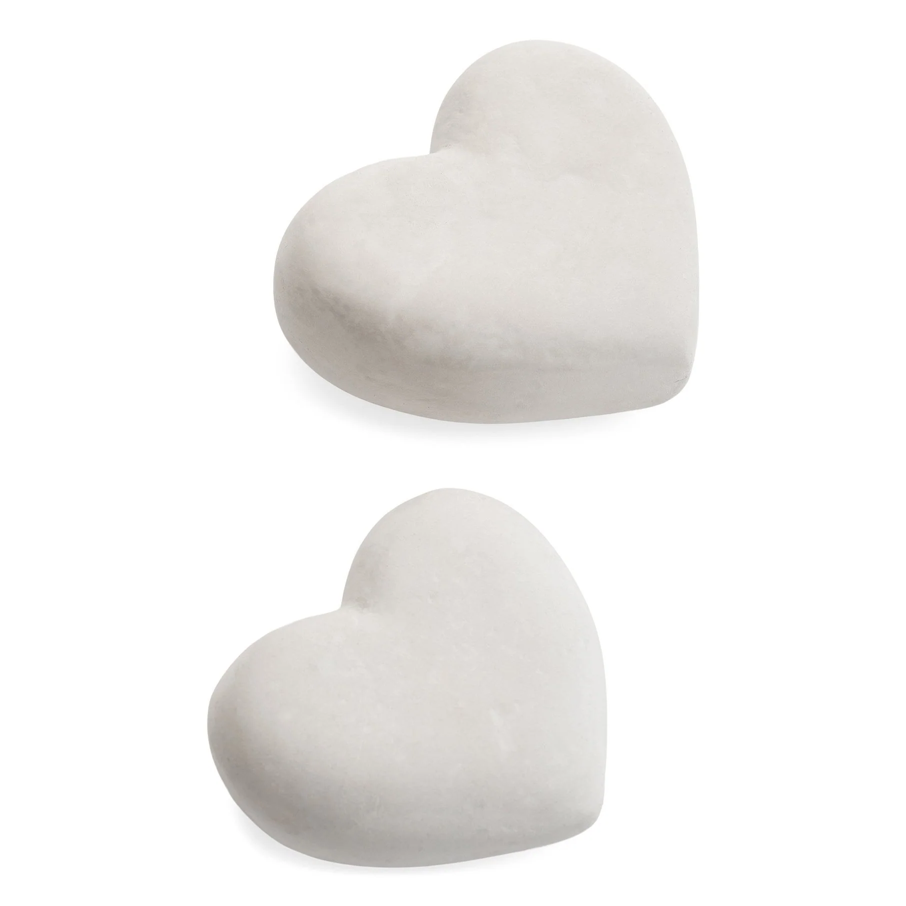 Certified DECO SMALL HEART PAPER MACHE NATURAL WHITE Practical