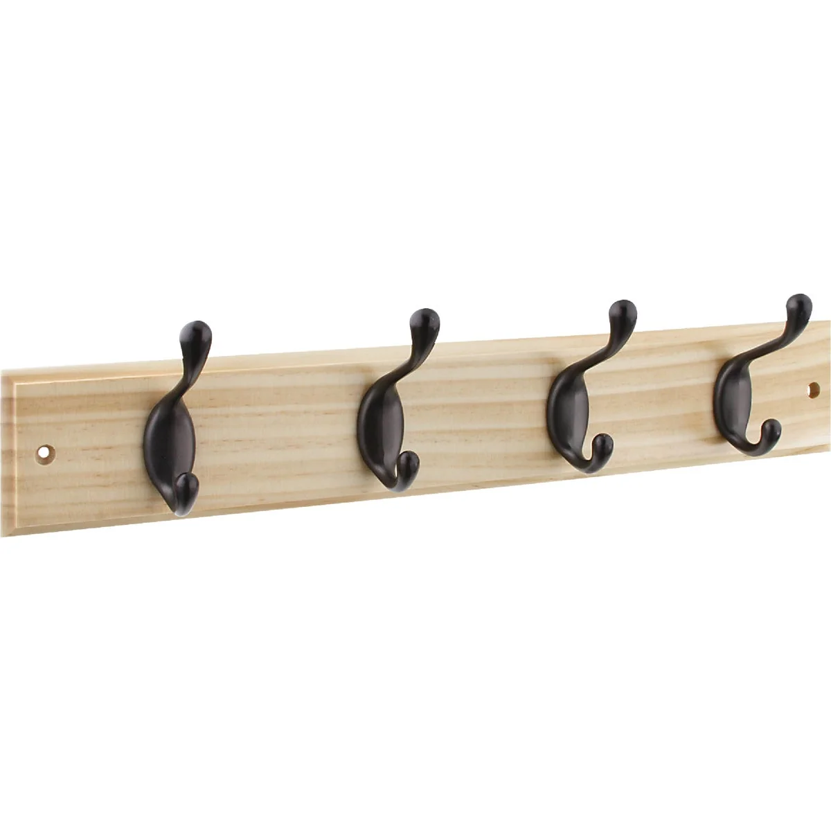 Carefully Designed Stanley 18 In. Oil Rubbed Bronze Natural Hook Rail Flexible