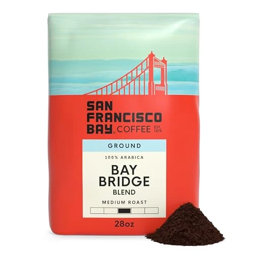 Soft Coffee Bay Bridge Blend Ground Coffee 28 Ounce Luxury