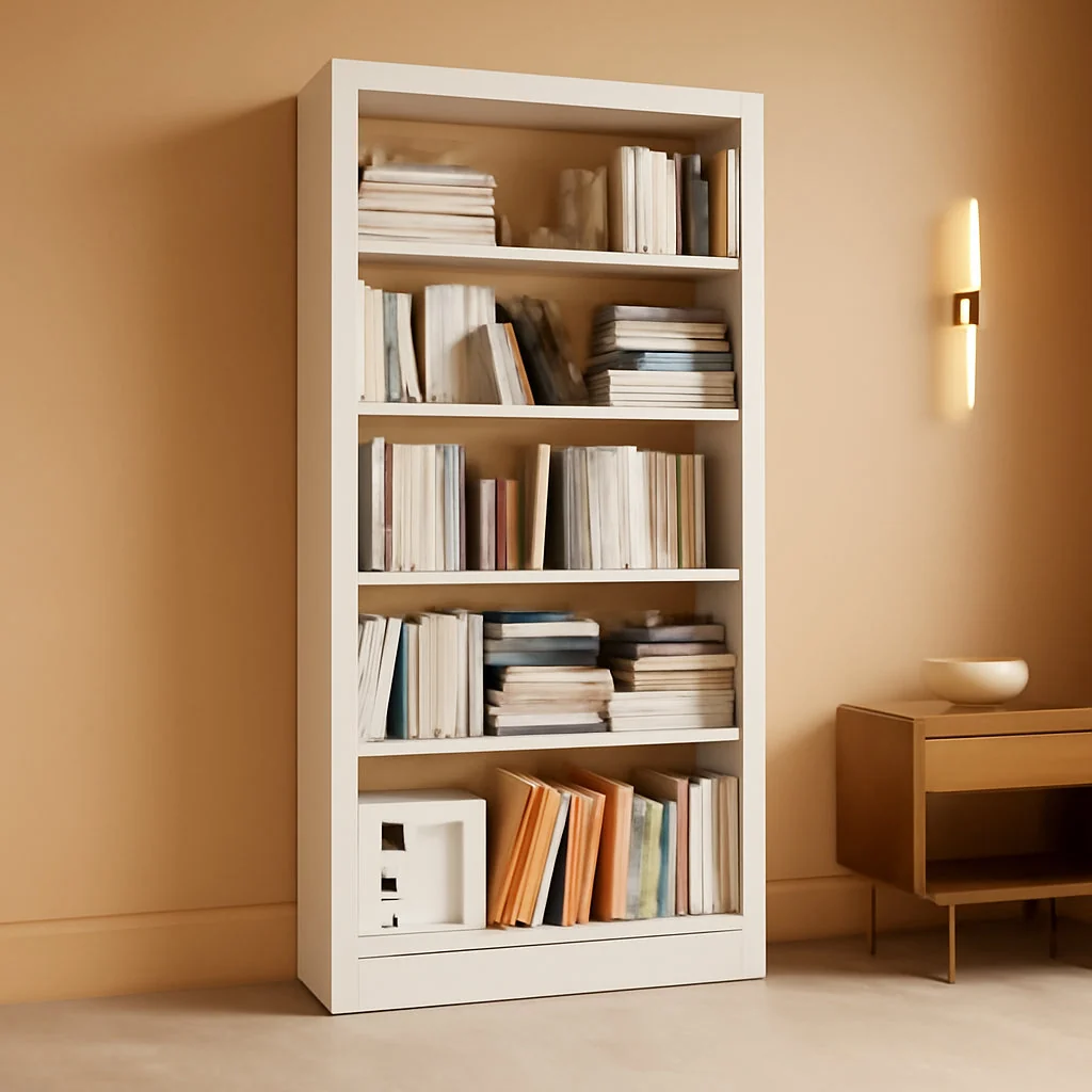 Official Commercial Grade Steel 71 Inch Adjustable Bookcase Modern