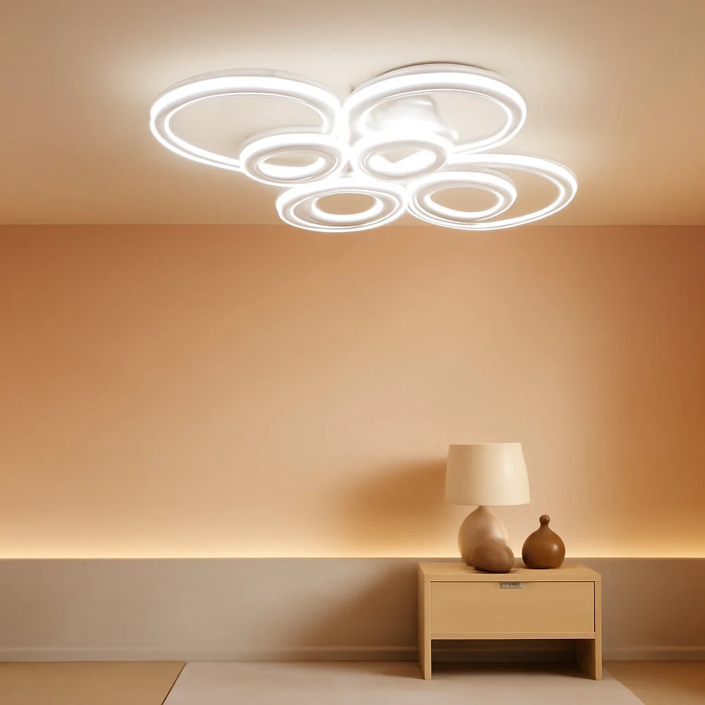 Reusable Dimmable LED Ring Ceiling Light Fixture UltraWhite Next-Generation
