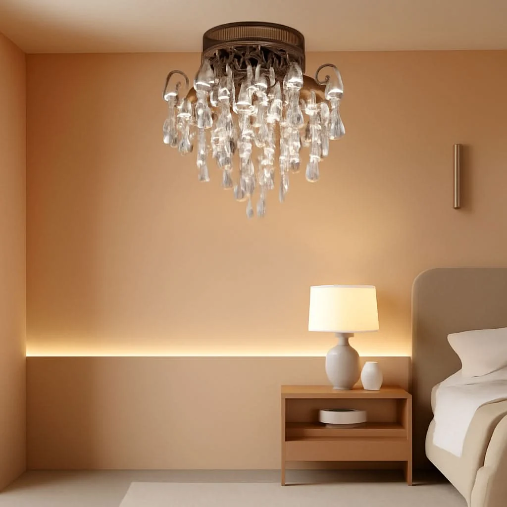 Exclusive Small Black Flush Mount Ceiling Light Fixture 1 Light Effective