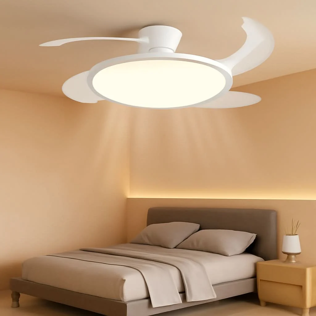 Responsible 42 Inch Retractable Ceiling Fan Featuring Lighting Recyclable