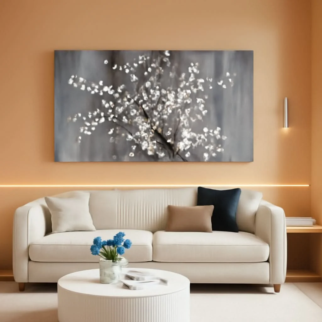 Next-Generation Premium Oversized Canvas Wall Art 20x40 Inches White Fine Crafted