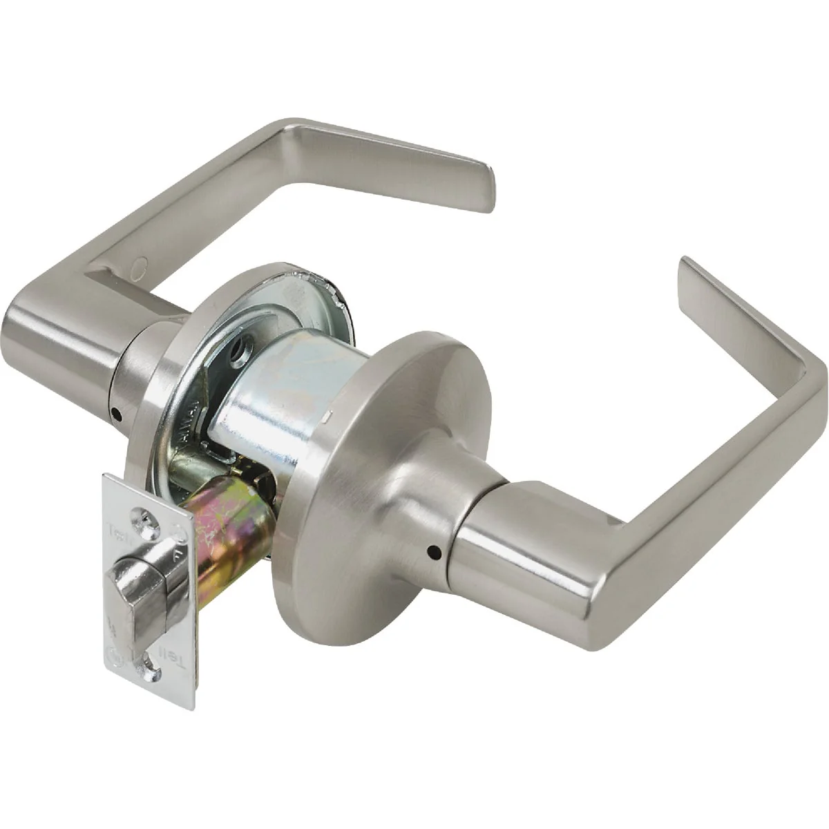 Soft Tell Satin Chrome Passage Door Lever Fashionable