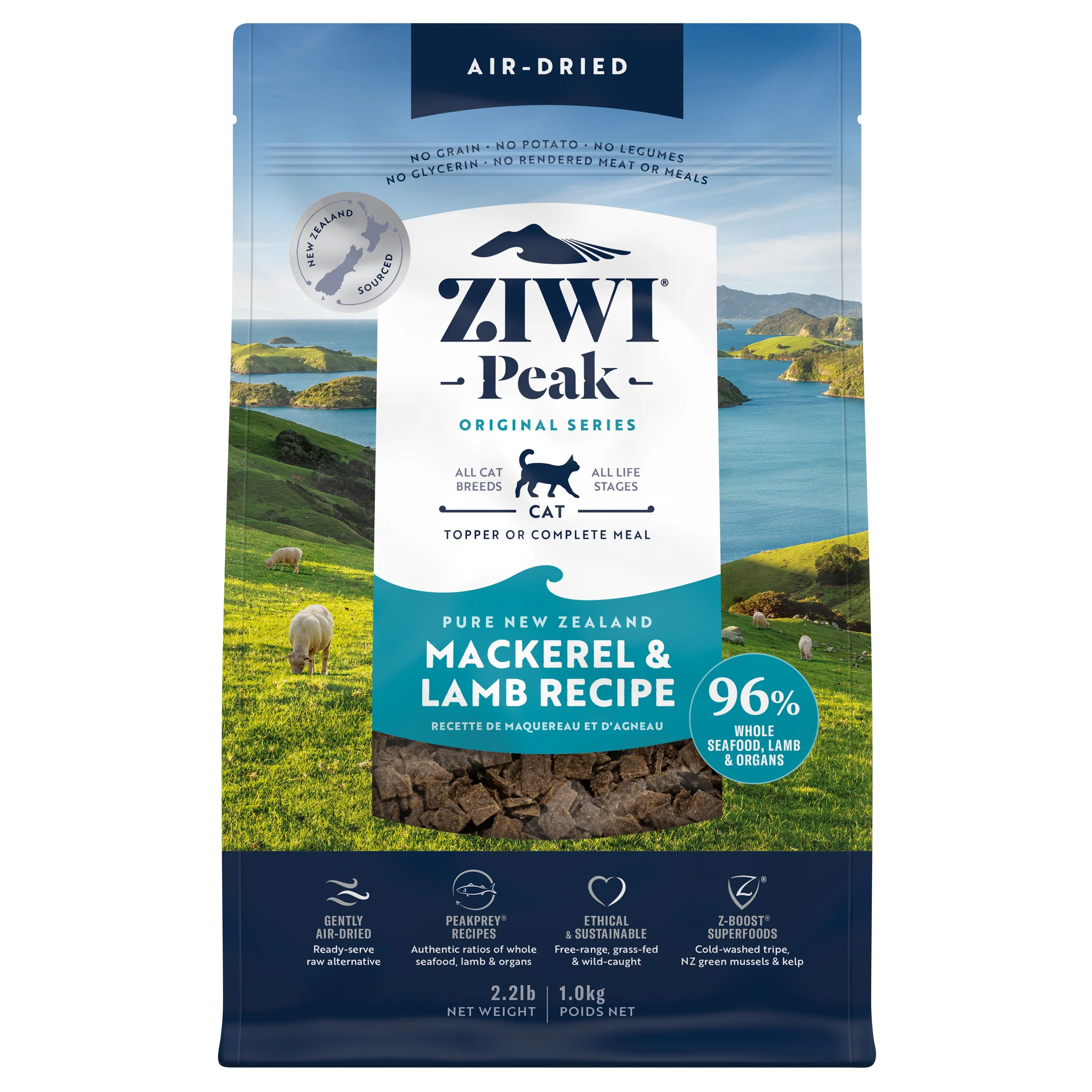 Minimalist ZIWI Air-Dried Cat Food - All Natural High Protein Grain Limited Ingredient Responsible