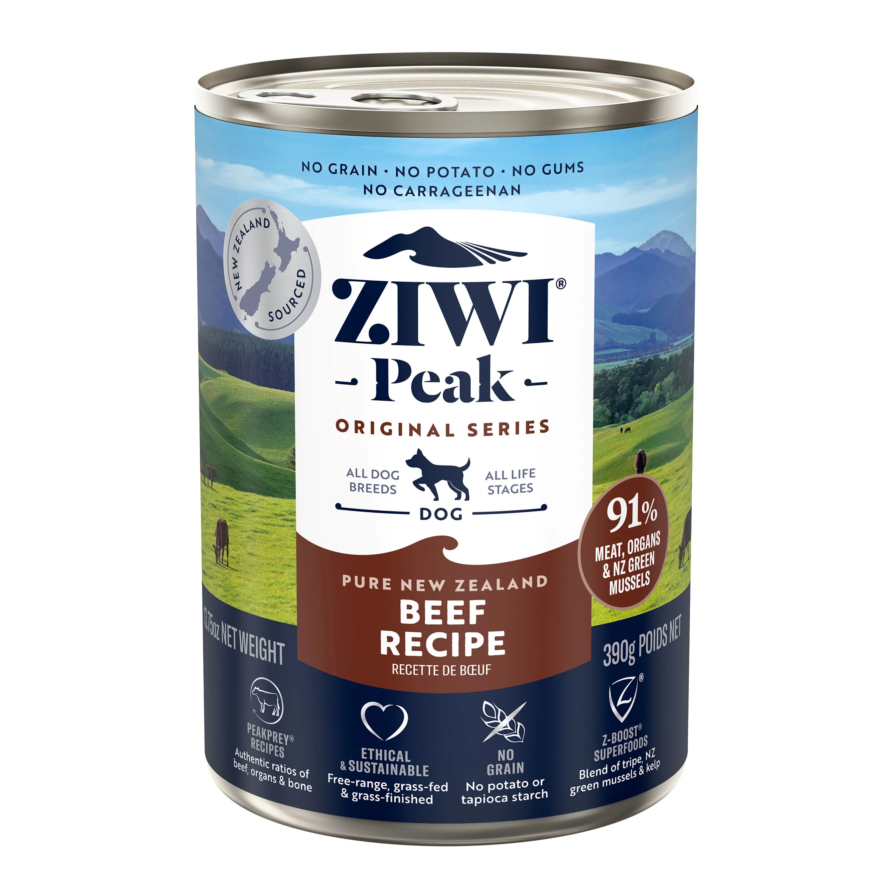 Easy-to-Use ZIWI Canned Wet Dog Food – All Natural High Protein Grain Limited Ingredient Pure