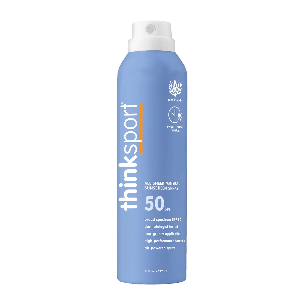 Outstanding thinksun thinksport SPF 50 All Sheer Mineral Sunscreen Spray Green
