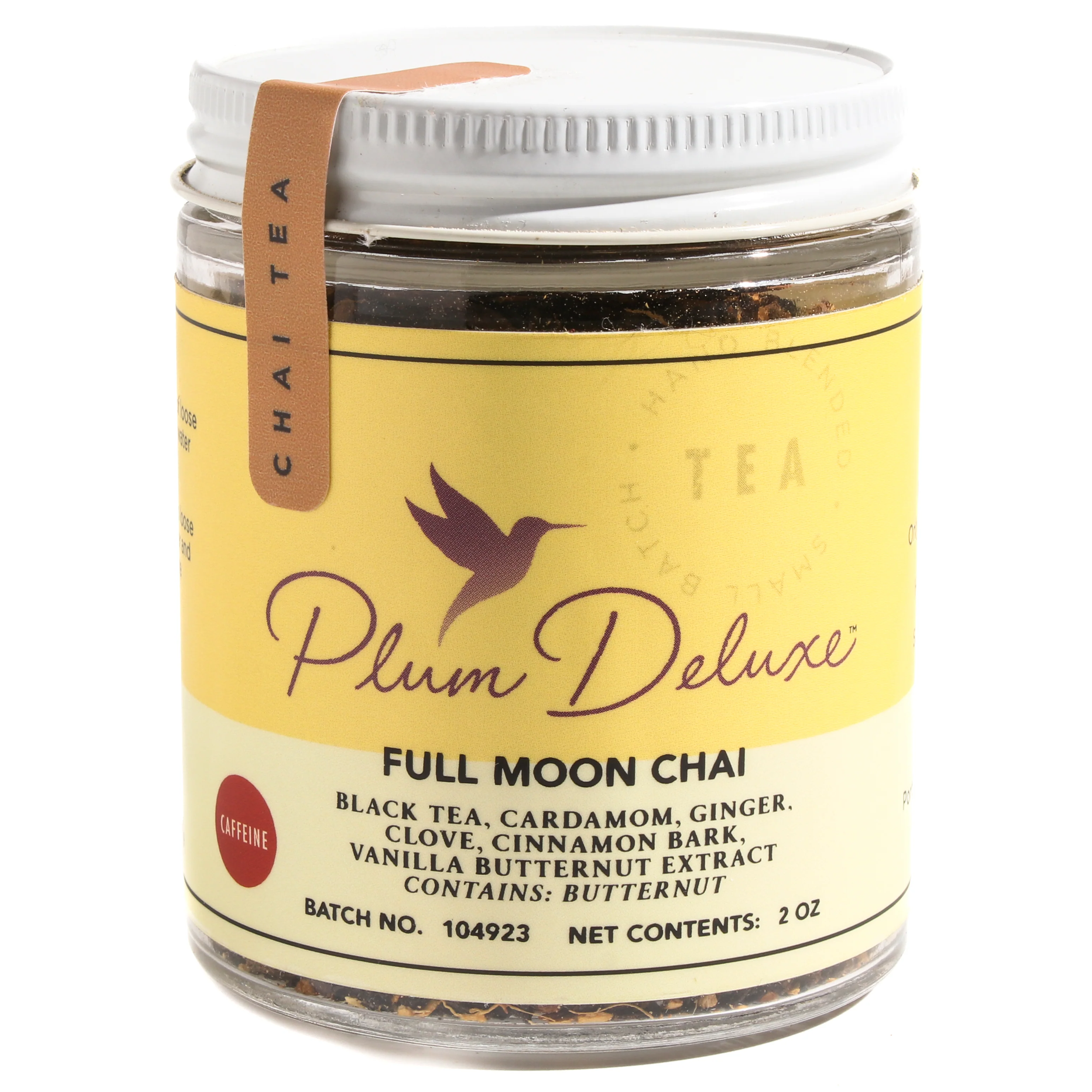 Contemporary Plum Deluxe Full Moon Chai Vanilla Butternut Masala Tea Natural