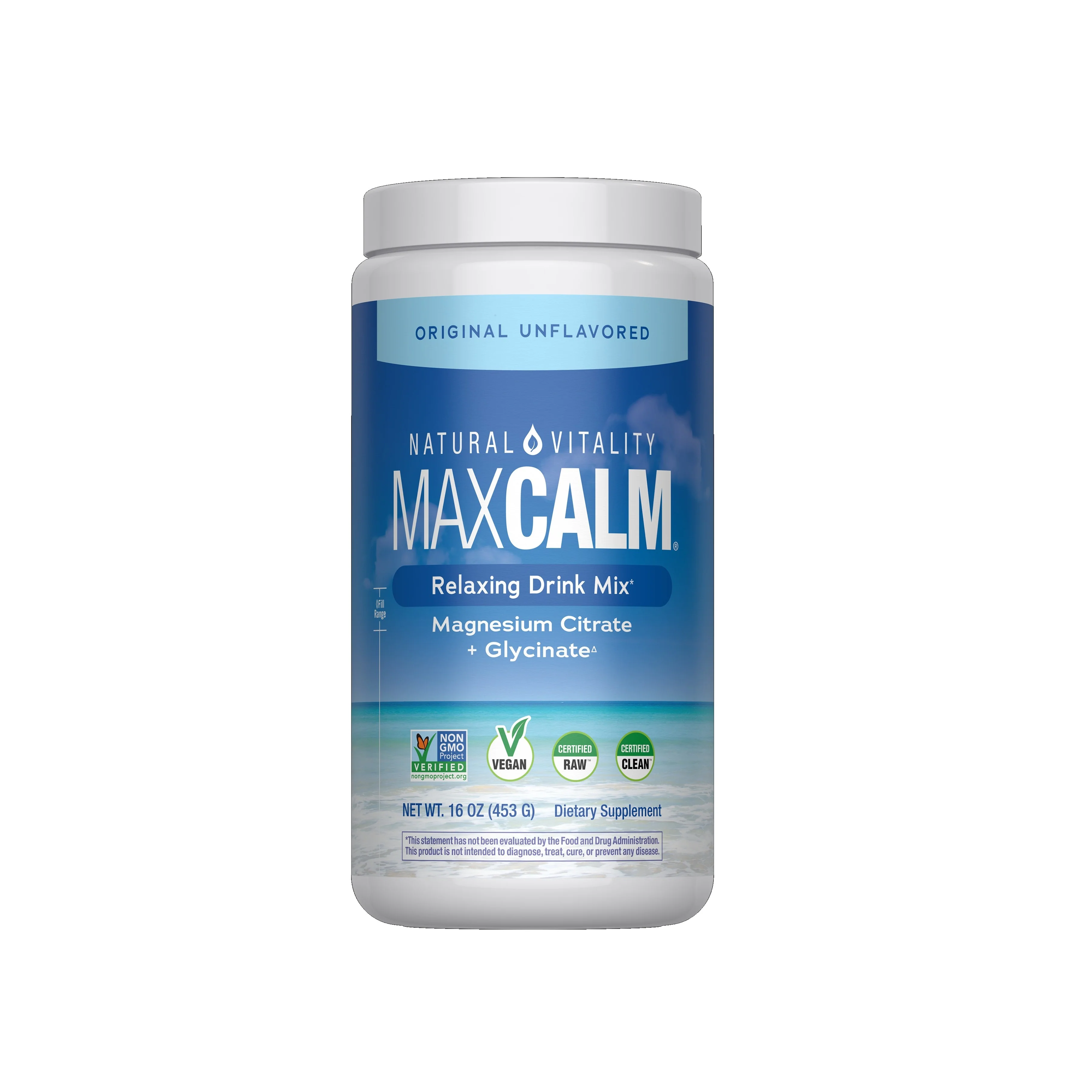 Luxury Natural Vitality MAXCALM Powder - Unflavored Fashionable