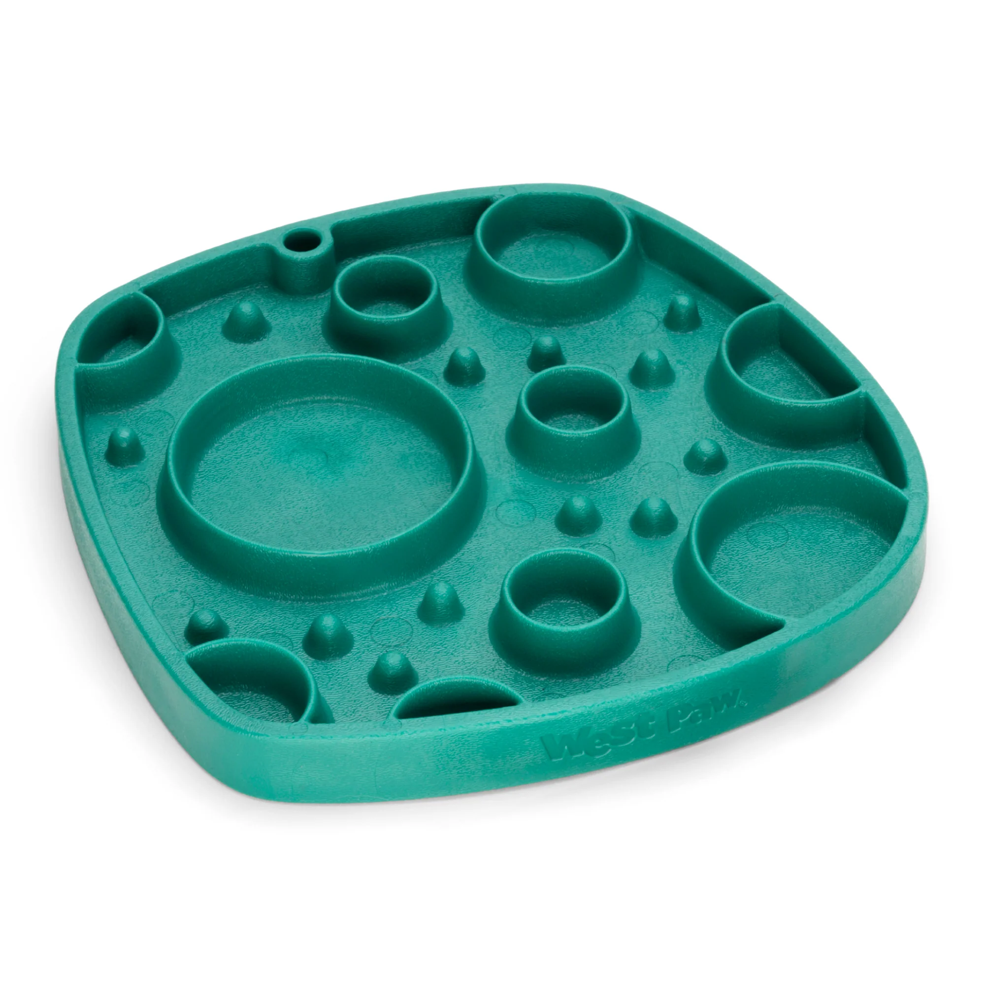 Prestigious West Paw Seaflex Bubbles Feast Mat - All-in-One Slow Feeder Lick Mat Flexible