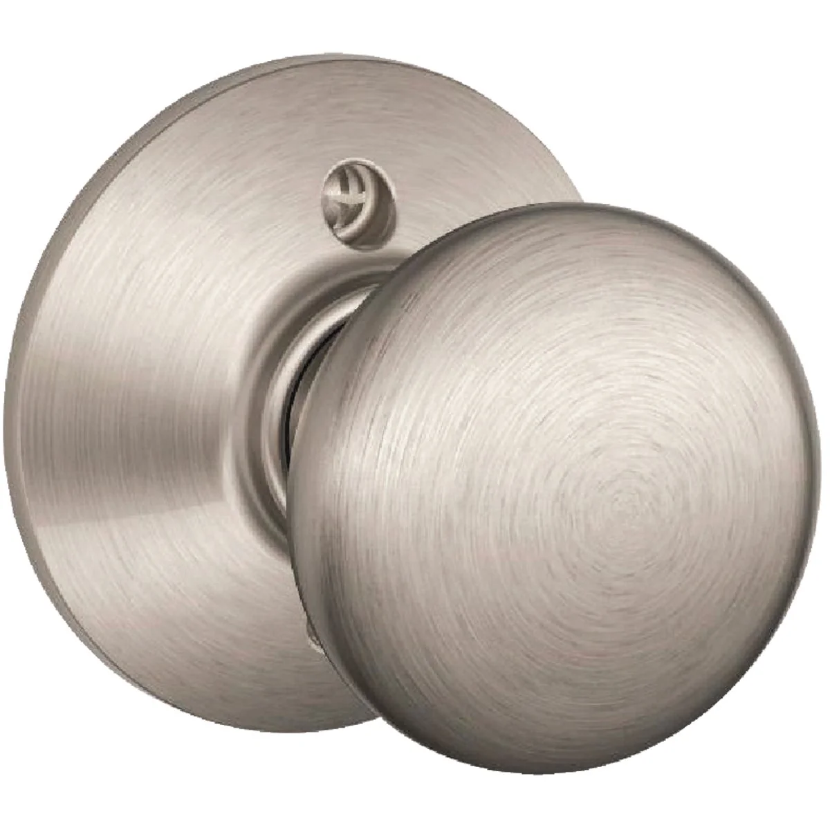 Trusted Schlage Plymouth Knob Satin Nickel Non-Turning Lock Breathable