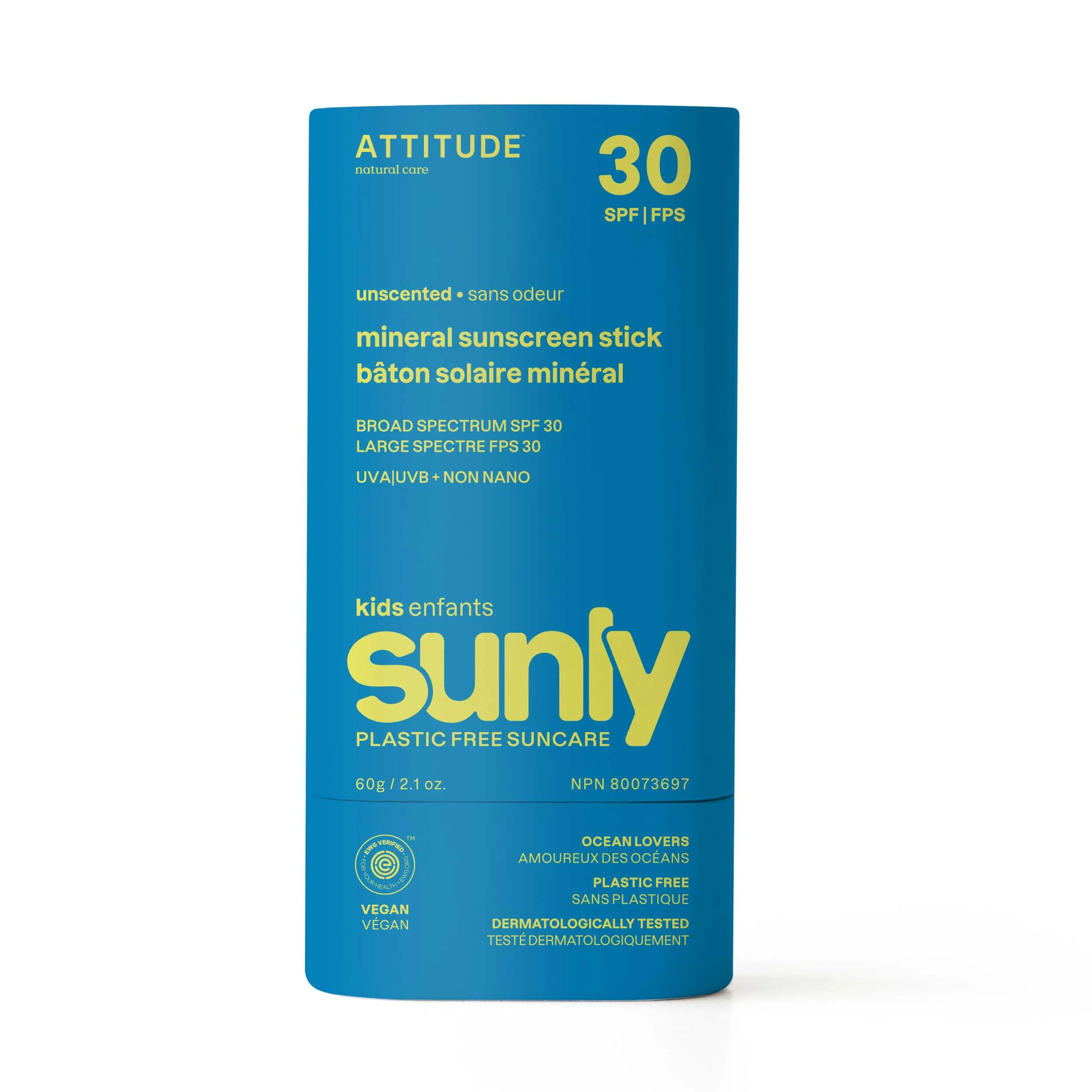 High-Quality ATTITUDE Sunly Sunscreen Stick for Kids SPF30 User-Friendly