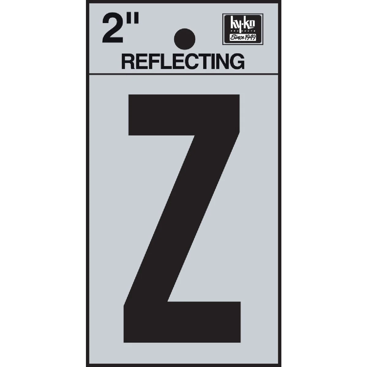 Traditional Hy-Ko Vinyl 2 In. Reflective Adhesive Letter Z Relaxed