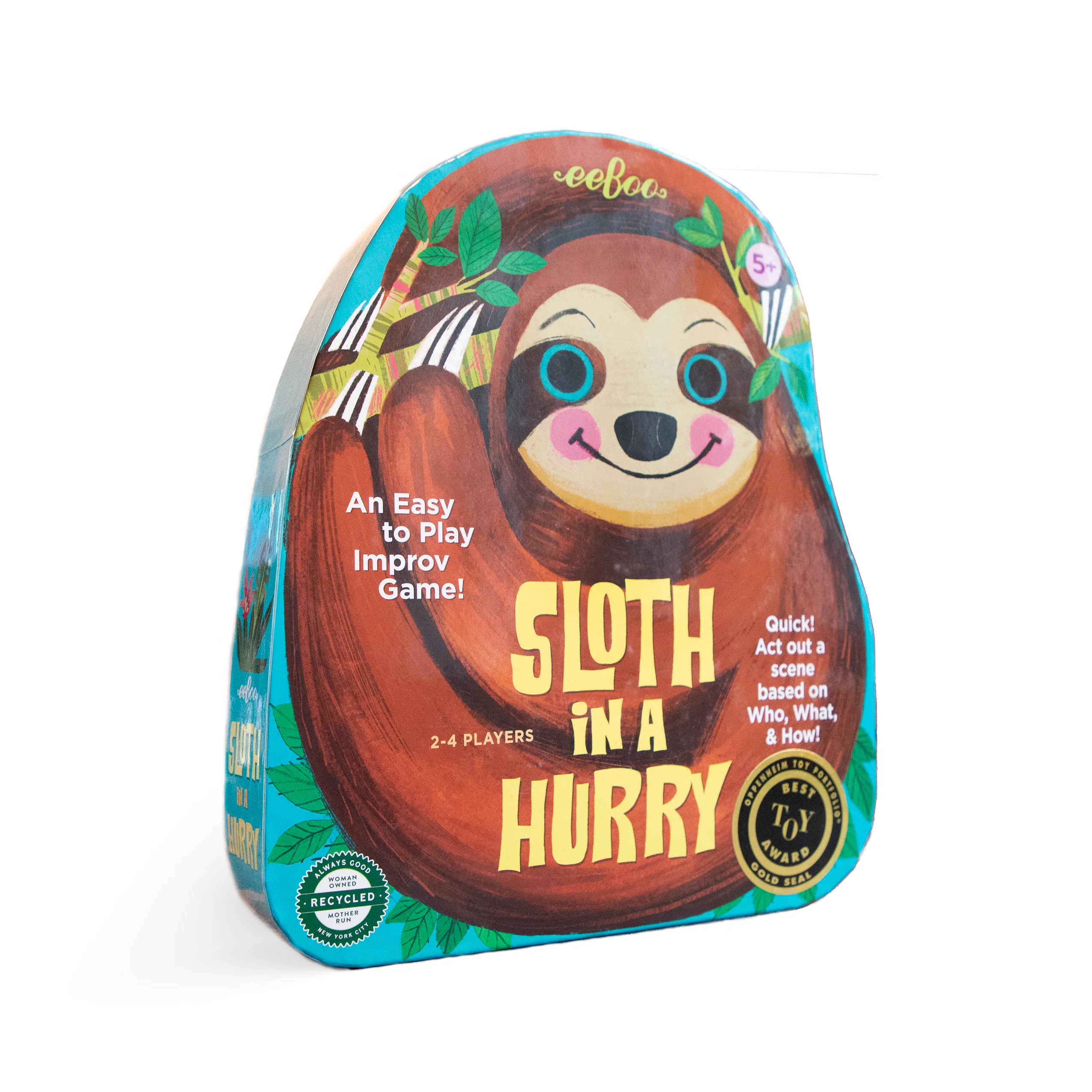 Classic eeBoo Piece Love Sloth in a Shaped Spinner Game Ages 5 Healthy
