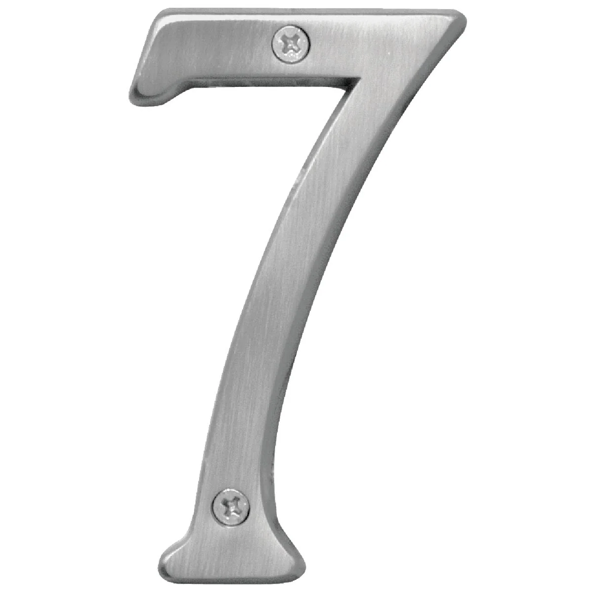 Detailed Hy-Ko Prestige Series 4 In. Satin Nickel House Number Seven Consistent