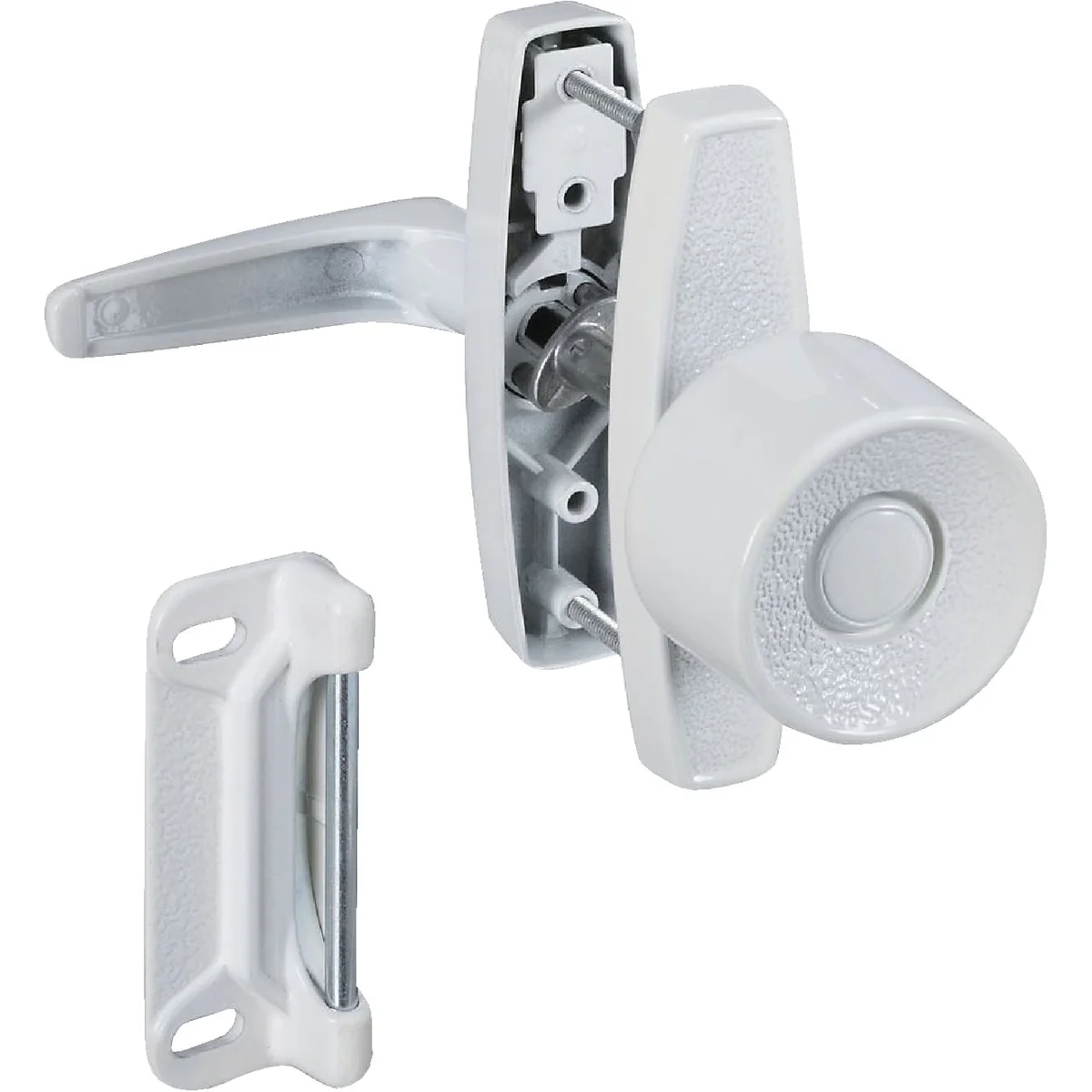 Consistent National White Knob Latch Recyclable