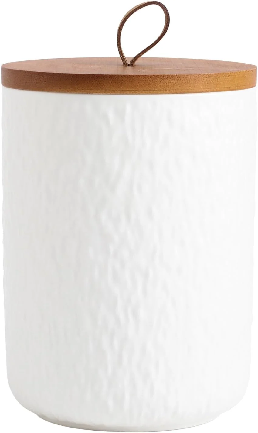 Original Design Kitchen Canisters for Countertop Ceramic Coffee Canisters with Airtight Lids Food Storage Jars Sugar Container for Kitchen Counter Tea Coffee Beans Durable
