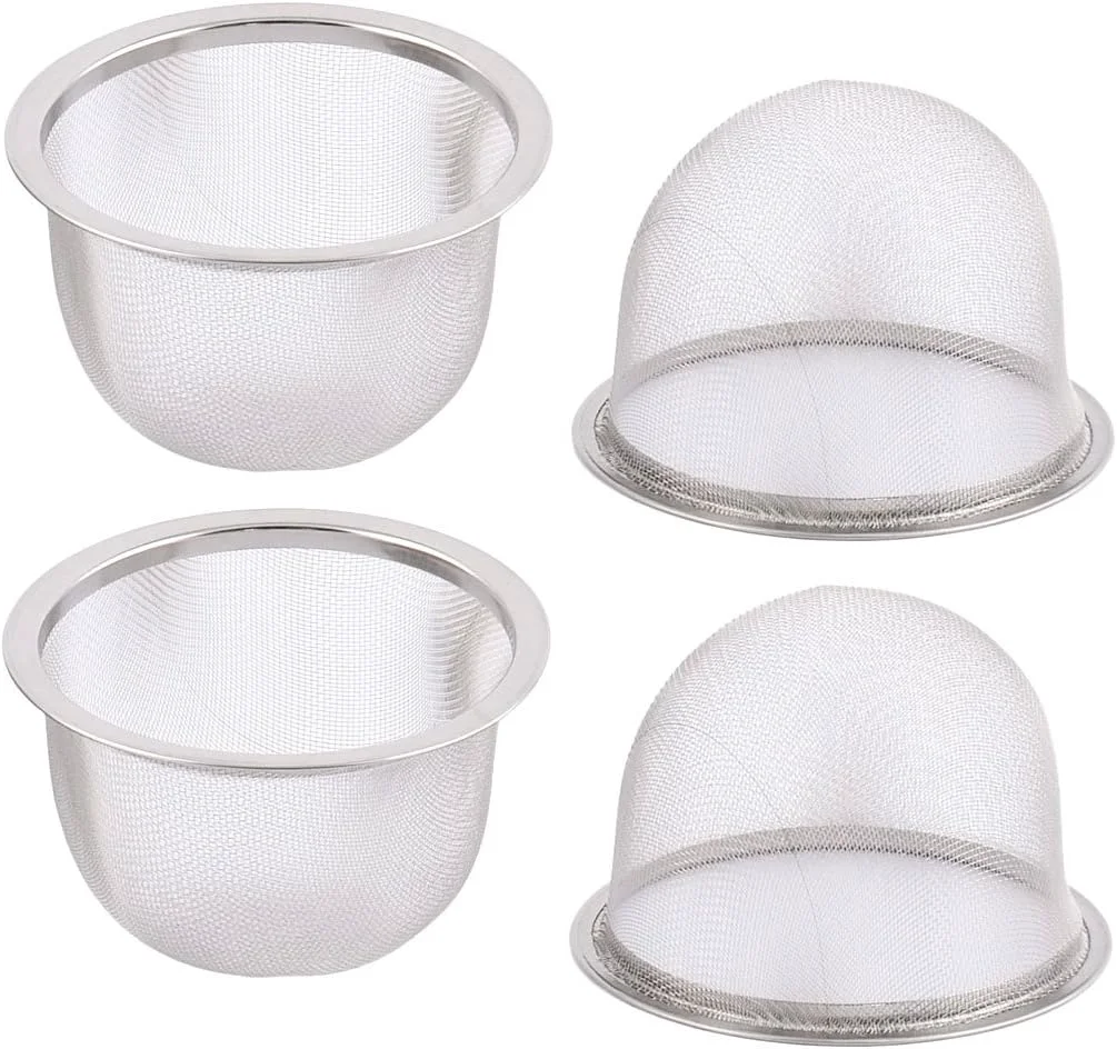 Innovative uxcell 4pcs Stainless Steel Mesh Tea Leaves Stainer Teapot Screen 3.1 Inch for Straining Teas and Cocktails or Sifting Flour Sugar Spices and Herbs Trendy