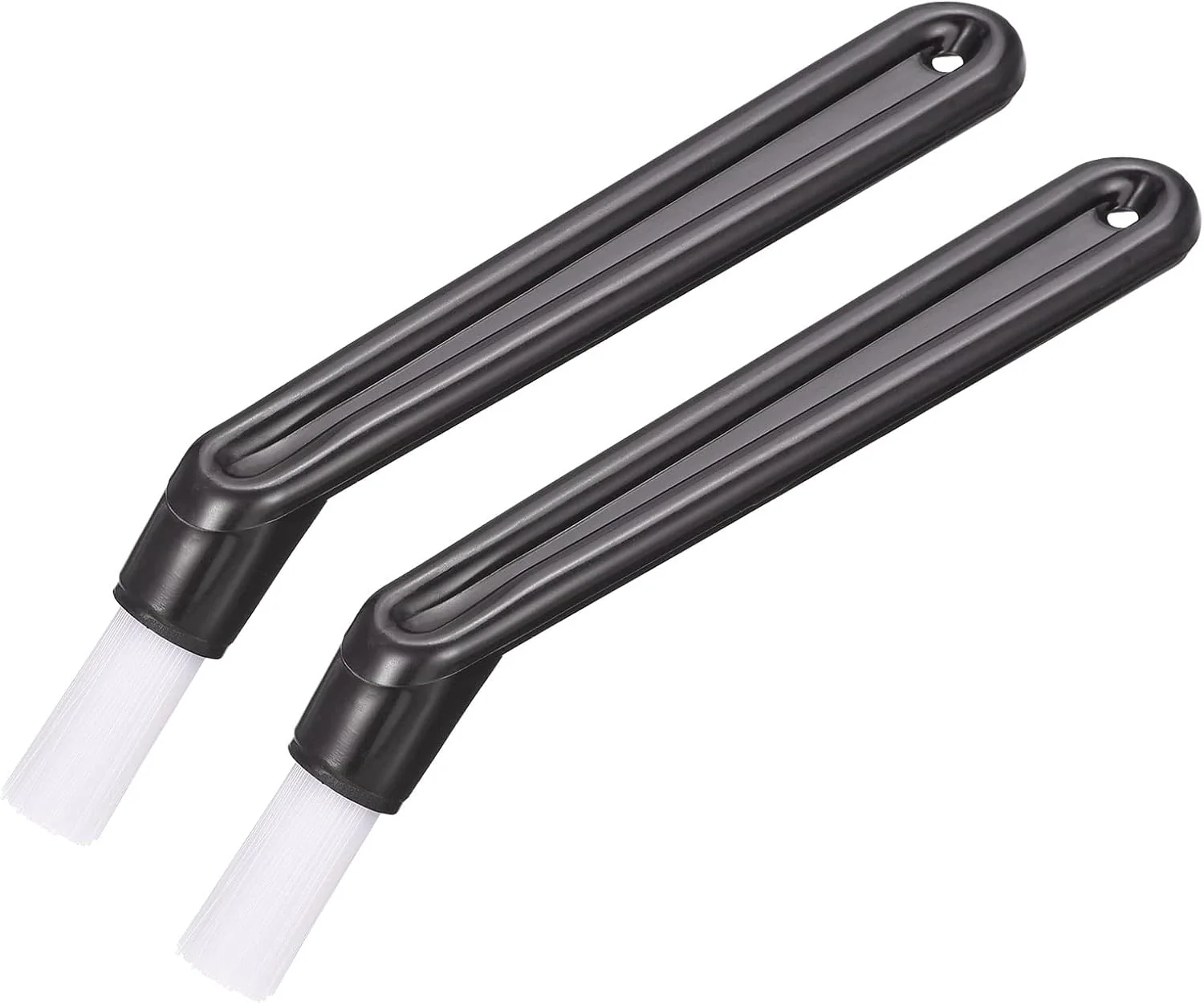 Innovative Meccanixity Coffee Machine Brush 5.39 Length Nylon Head Black for Cleaning Espresso Machines Grinders Pack of 2 Fashionable