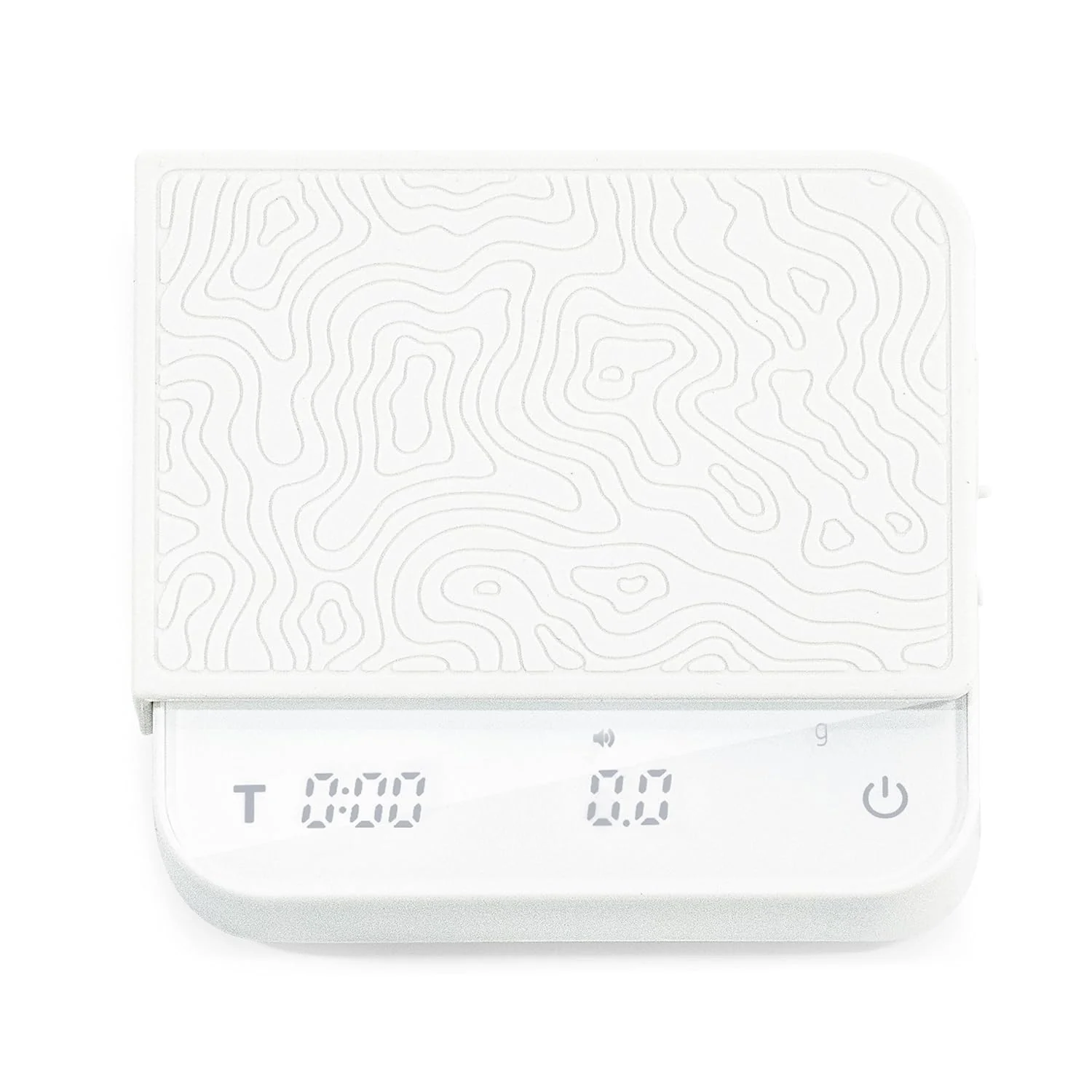 Natural Mini Coffee Scale with Timer – Digital Barista Weight Scale with Designer-Patterned Tamper Mat 0.1g High Precision Innovative