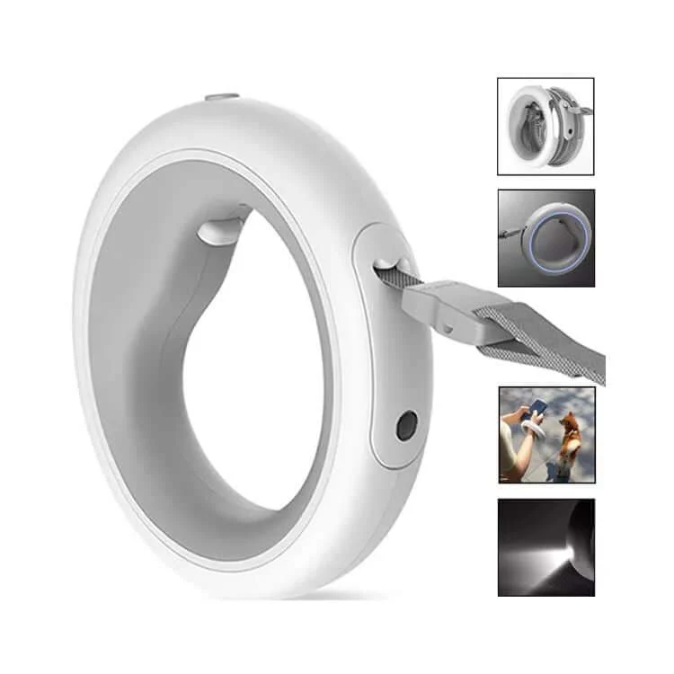 Crafted 3M Dog Leads Rope Smart Dog Walking LED Light Retractable Pet Traction whole Sophisticated