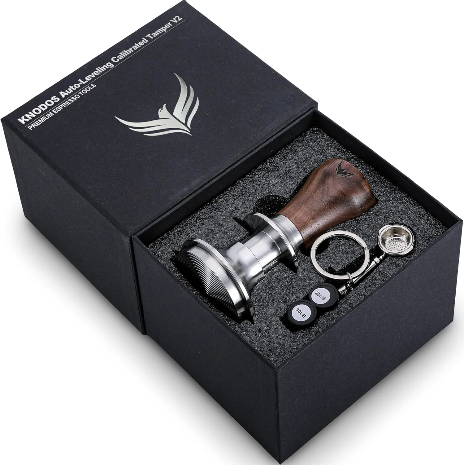 Practical 57mm Tamper Walnut Calibrated Espresso Tamper Compatible With Lelit Anna Grace Anita Ascaso Dream Arc Basic La Pavoni Domus Bar Club Elegant