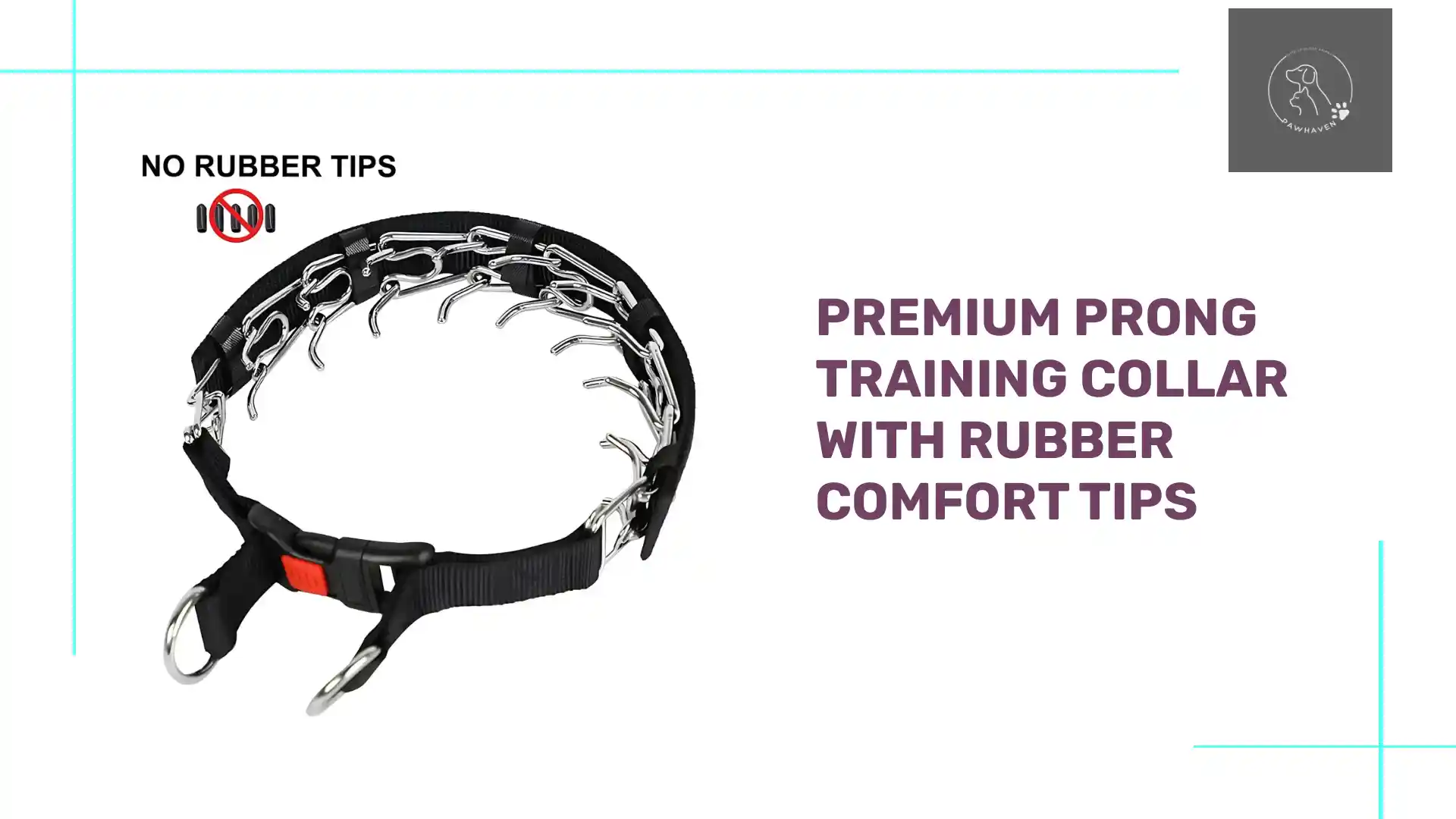 Innovative Premium Prong Training Collar With Rubber Comfort Tips Optimized