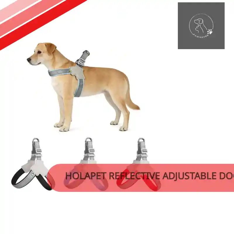 Consistent Holapet Reflective Adjustable Dog Harness Vest Detailed