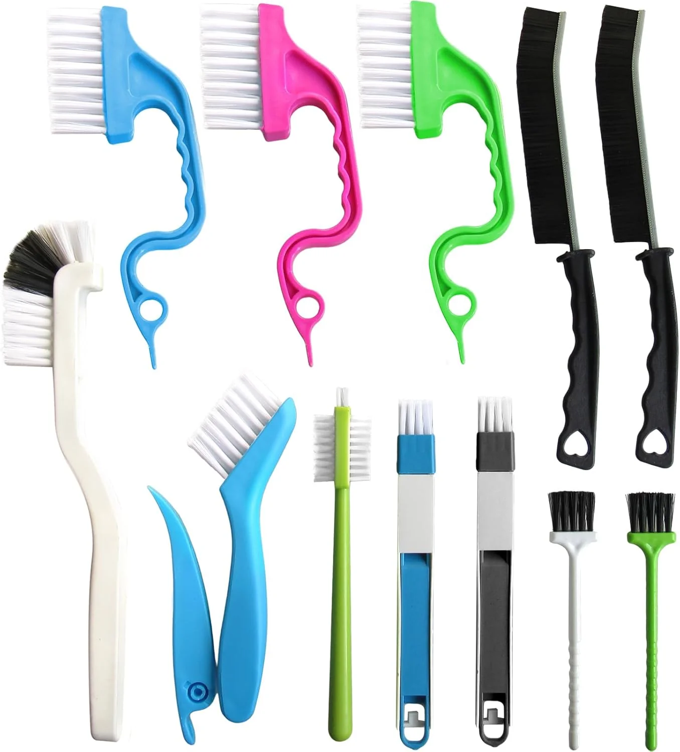 Functional 12Pcs Small Cleaning Brush Crevice Gap Cleaning Brush Door Window Track Groove Corner Crevice Cleaning Brushes for Cleaning Window Sustainable