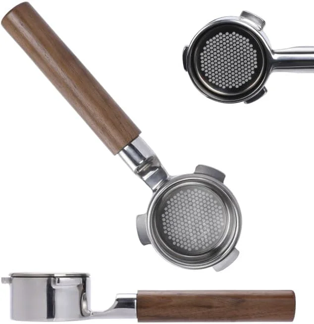Stylish 54mm bottomless portafilter for Breville Barista Express BES870 Pro Touch Bambino Infuser Duo Temp Espresso Accessories Includes Naked Basket Convenient
