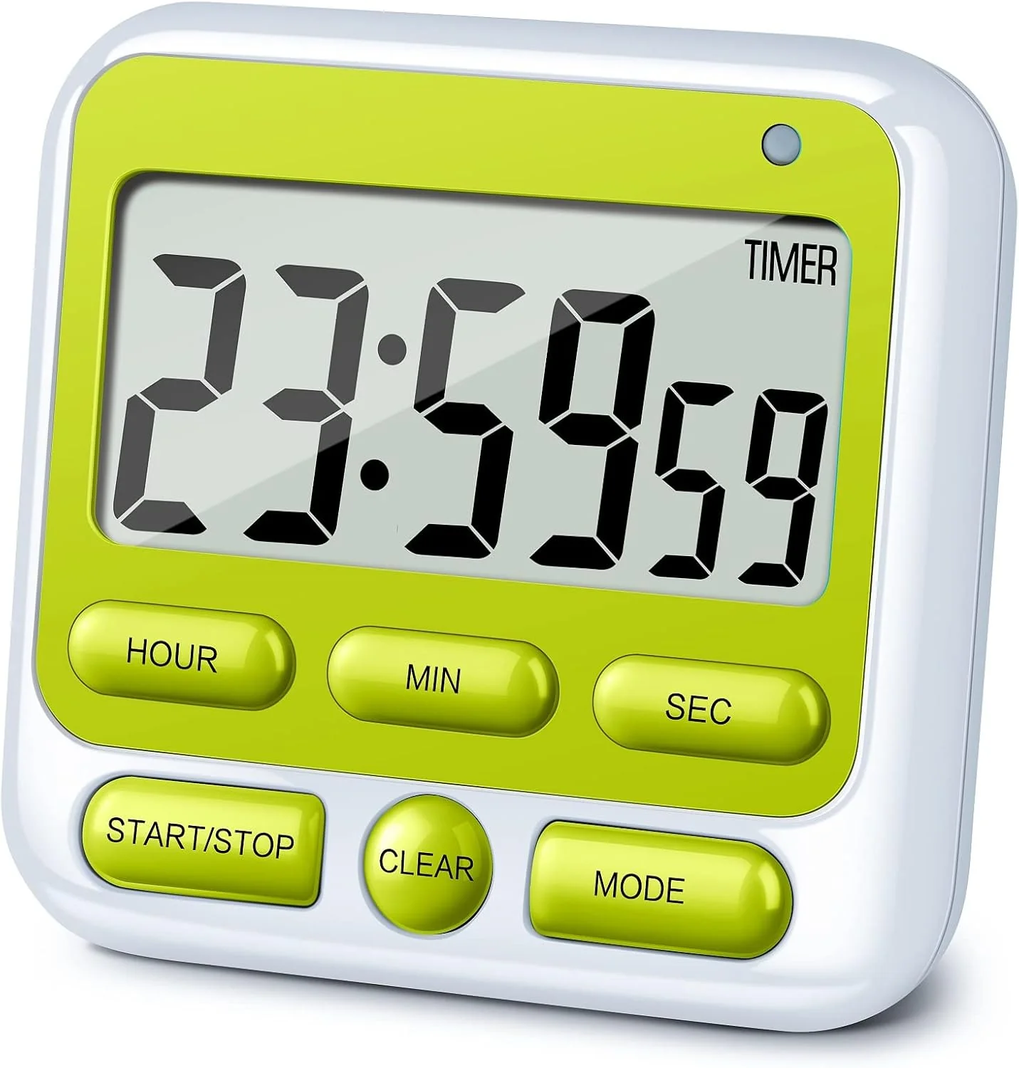 Convenient Ktkudy Digital Kitchen Timer with Mute Loud Alarm Switch ON Off Switch 12 Hour Clock Alarm Premium