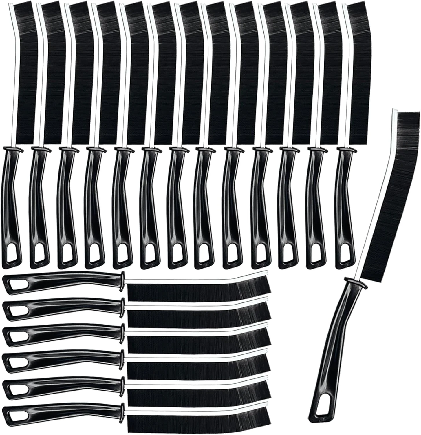 Safe 20 Pcs Crevice Cleaning Brush Bathroom Gap Brush Grout Cleaner Brush Hard Bristle Crevice Cleaning Brush Versatile