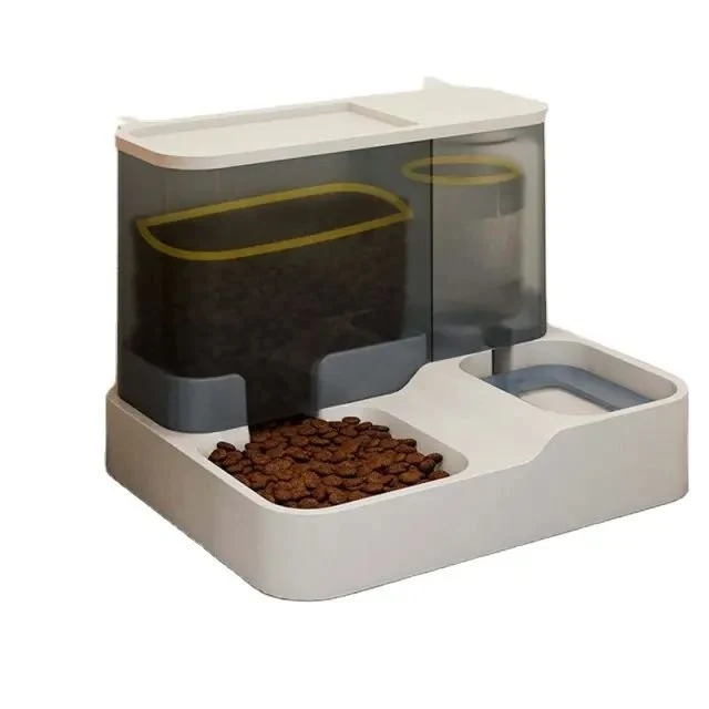 Fine Crafted Manufacturer All-in-One Automatic Feeder Water Dispenser Wet and Dry Separation Pet Food Container Eco-Friendly