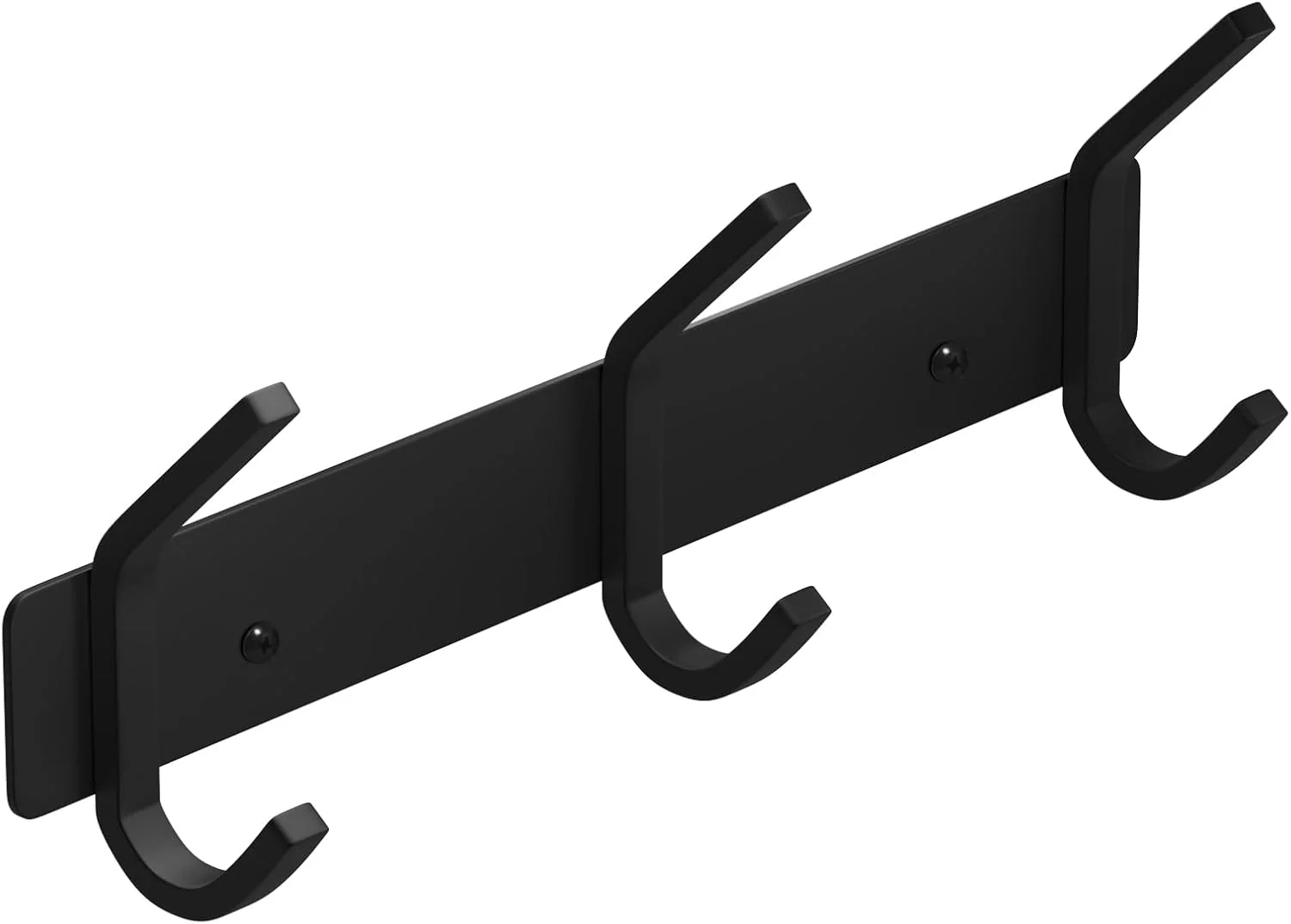 High-Grade Vaehold Coat Hooks Wall Hook for Hanging Clothes Robes Towels Hats Heavy Duty Coat Hanger Coat Rack Wall Mount with 3 Hooks - Black Verified
