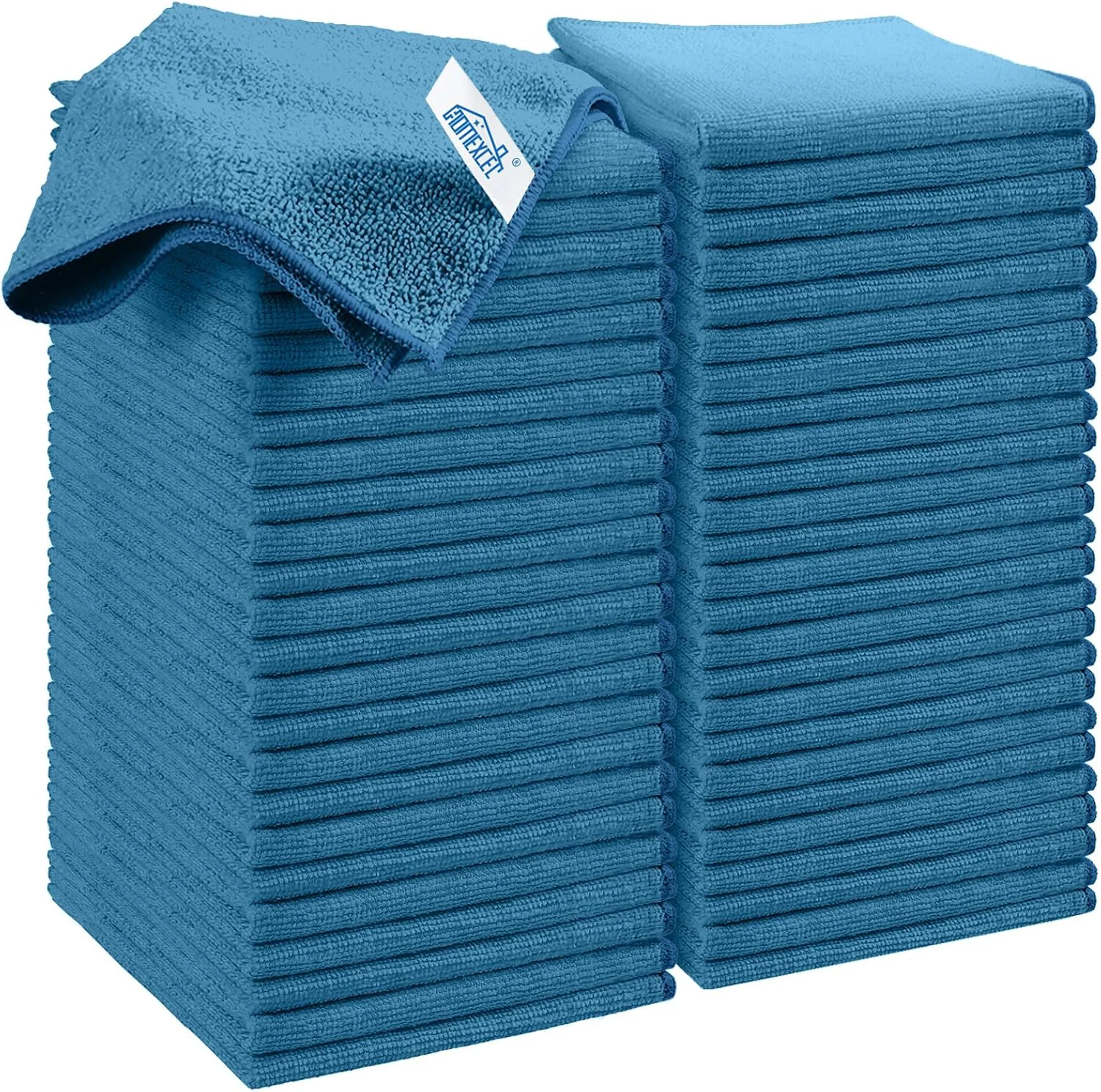 Fine Crafted HOMEXCEL 50PK Microfiber Cleaning Cloth Cleaning Rag for Home 11.5x11.5in High-Grade