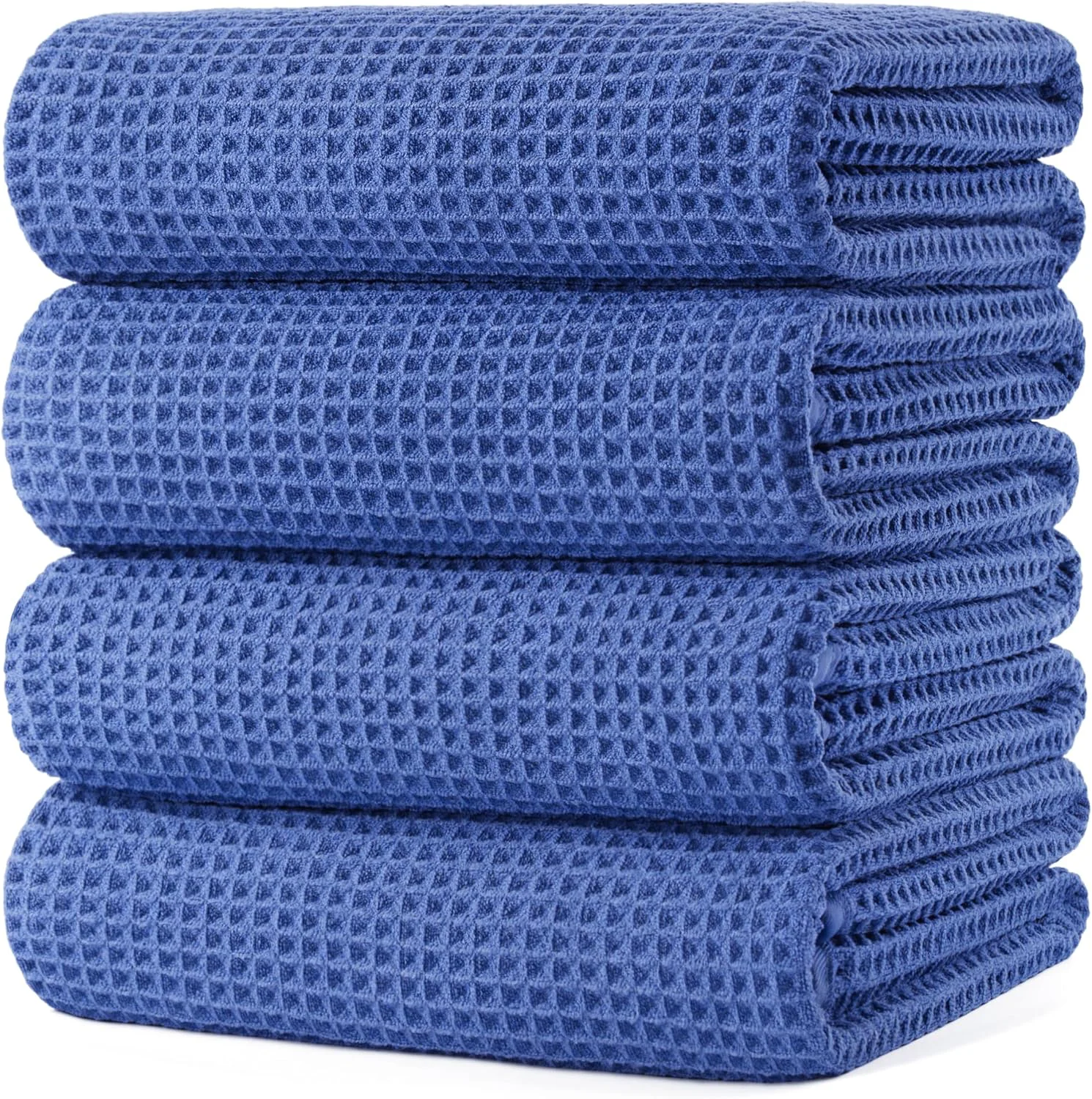 Healthy POLYTE 430 GSM Poly Blend Microfiber Quick Dry Waffle Bath Towel 30x60 in Artisan