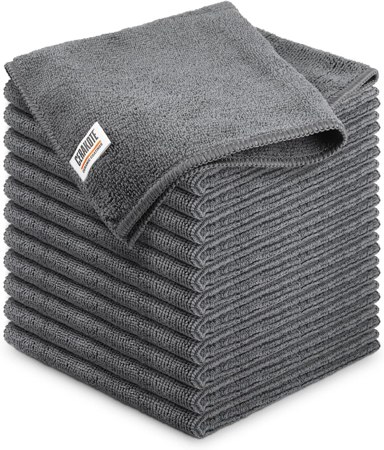 Superior Cerakote Microfiber Towels 12 Pack - Cleaning and Application Towels Durable Microfiber Material - 300 GSM Lint- Towel - I for Cars Home Reliable