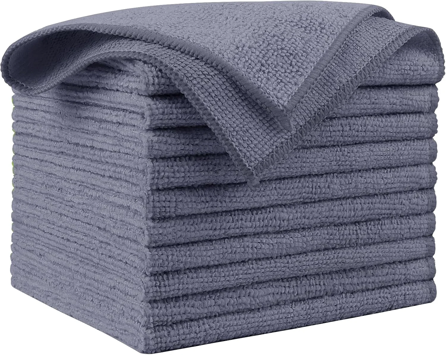 Quality AIDEA Microfiber Cleaning Cloth Grey 10PK Microfiber Towels 12 ×12 Detailed