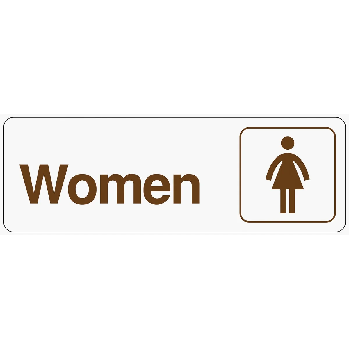 Comfortable Hy-Ko Deco Series Plastic Restroom Sign Women High-Performance