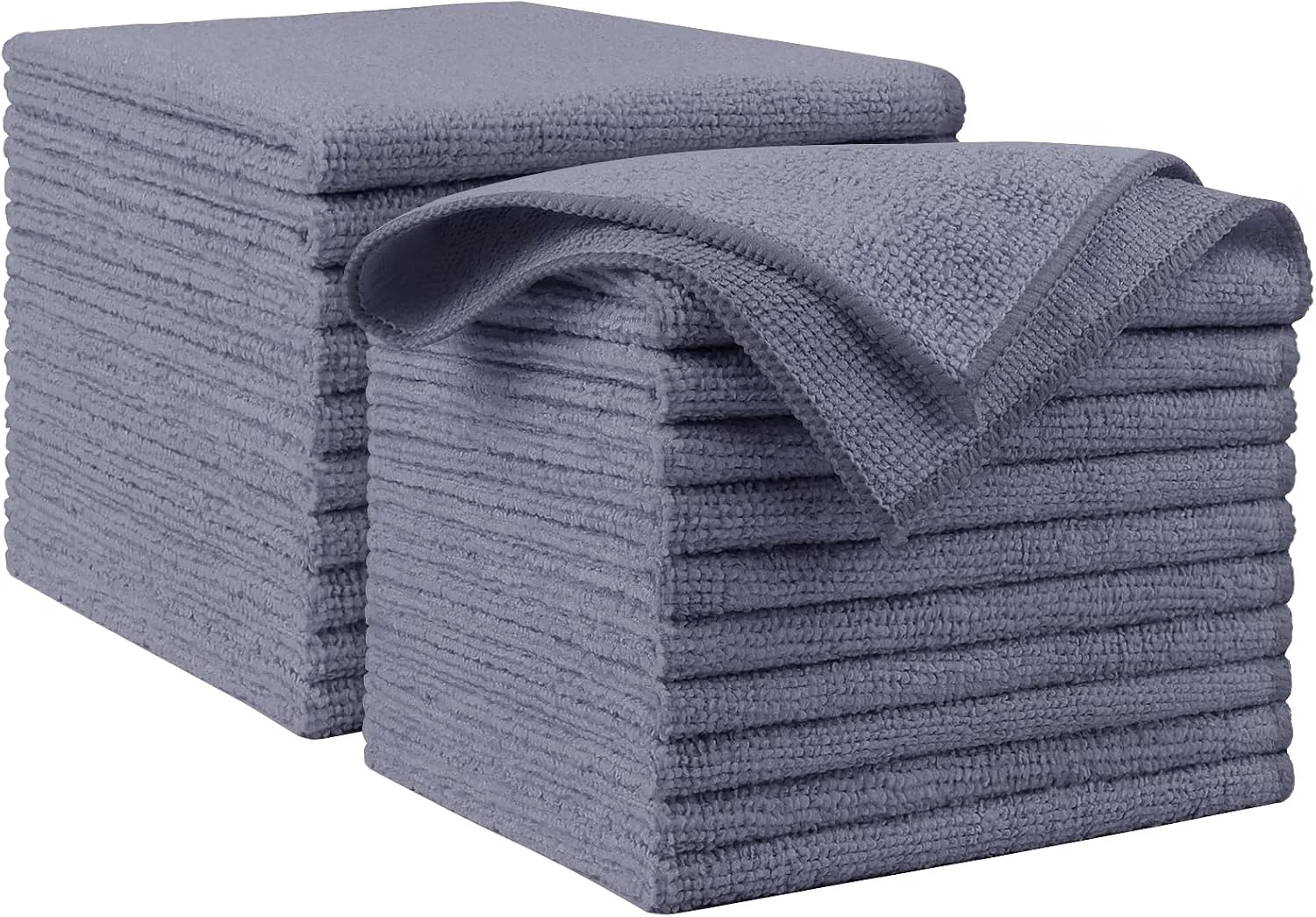 Healthy AIDEA Microfiber Cleaning Cloth Grey 20PK Microfiber Towels 12 ×12 Original