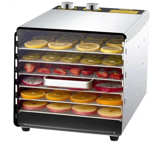 Original Whole 6 Trays Vegetable Dryer Meat Drying Oven Commercial Food Dehydrator Factory Direct Trendy