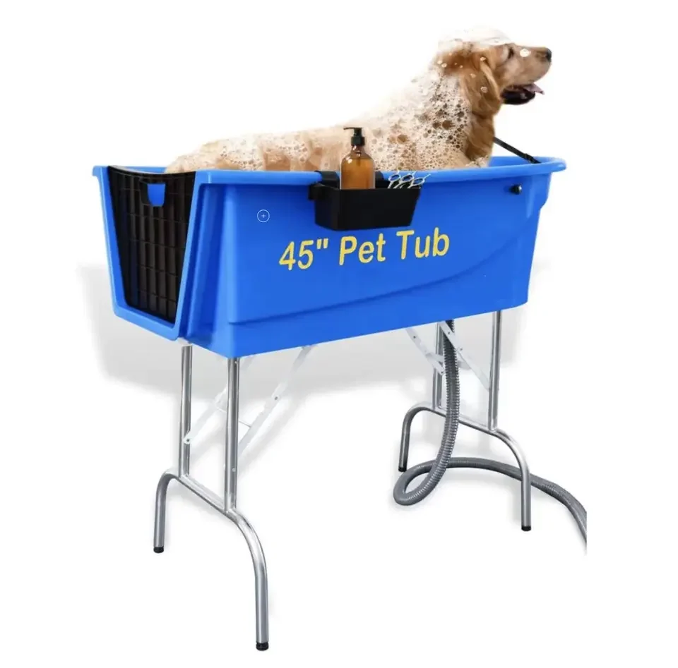 Responsible Whole Foldable Pet Bathtub ABS Plastic Dog Commercial Shower Spa Bathtub Cat Shower Washing Table High-End